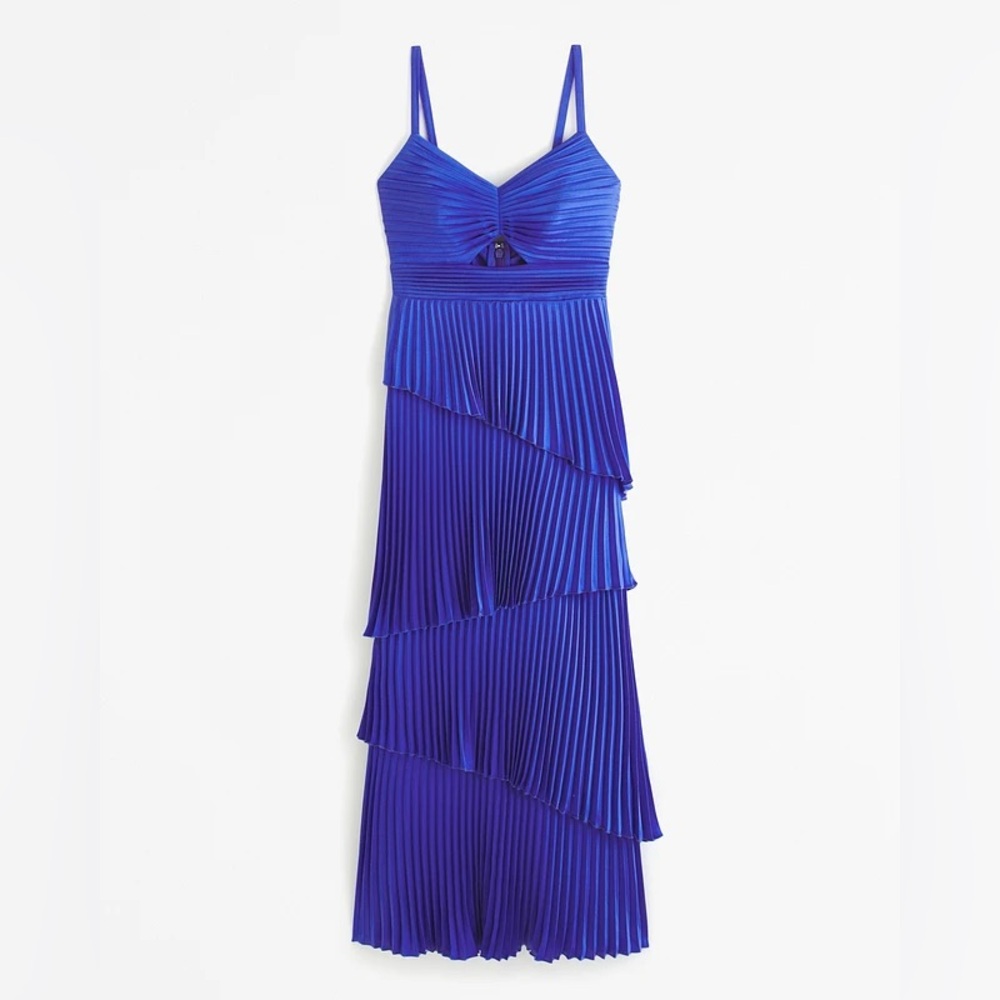 Abercrombie & Fitch Blue Tiered Dress - Picture 2 of 5